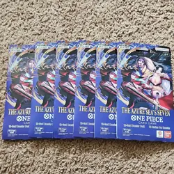 Bandai Namco One Piece CCG The Azure Sea's Seven Booster 6 Packs English - Image 1
