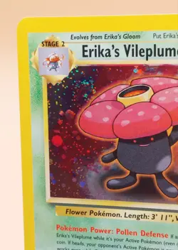 Erika's Vileplume Gym Challenge Holo Rare No. 5/132 Pokemon Card - 2000 SWIRL B - Image 2