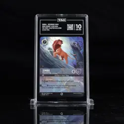 Disney Lorcana Simba Returned King Enchanted Graded TAG 10 Gem Mint #215 - Image 1