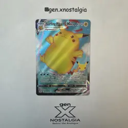 Surfing Pikachu VMAX 009/025 Pokemon TCG Celebrations Sword Shield Rare Card NM - Image 1