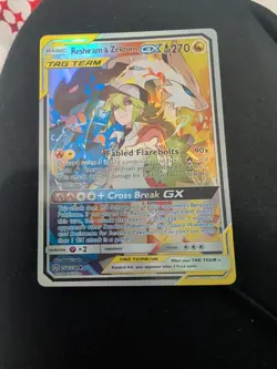 2019 Pokemon Sun & Moon Cosmic Eclipse Reshiram Zekrom Tag Team GX #259/236 - Image 1