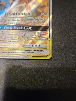 Tag Team Reshiram & Zekrom GX Full Art 222/236 Pokemon Cosmic Eclipse Heavy Play - Image 3