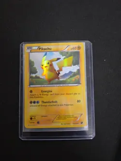 Pokemon Pikachu TCG Black White Holo Card 115/114 Secret Rare L/P - Image 1