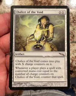 VTG Chalice Of The Void Magic The Gathering Card Mirrodin POOR Condition Rare - Image 1