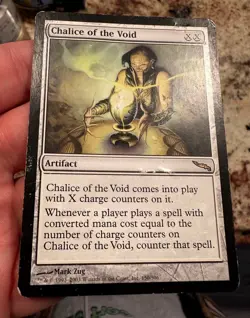 VTG Chalice Of The Void Magic The Gathering Card Mirrodin POOR Condition Rare - Image 2