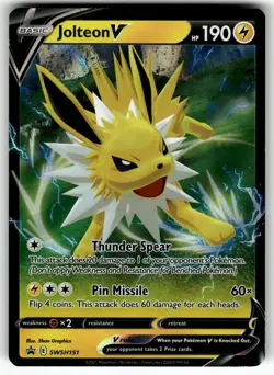 Jolteon V SWSH151 SWSH: Sword & Shield Promo Cards NM Pokemon Card TCG - Image 1