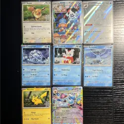 Pokemon Holiday Calendar 2025 Promo Card Lot of 8 Stamped Promos - Image 1