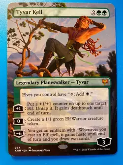 MTG 1x BORDERLESS Tyvar Kell # 287 Kaldheim Magic the Gathering Card x1 NM - Image 1