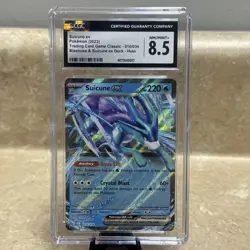 2023 POKEMON TRADING CARD GAME CLASSIC EX DECK HOLO #010 SUICUNE EX CGC 8.5 - Image 1