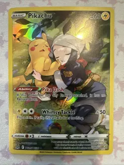 Pikachu TG05/TG30 Sword & Shield Lost Origin Trainer Gallery Pokemon Card NM/M - Image 1
