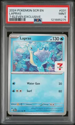 Lapras 7/11 Promo Card Pokemon Scarlet & Violet Stellar Crown - Image 1