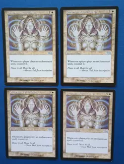 Magic the Gathering MTG Urza's Saga PRESENCE OF THE MASTER X 4 LP/EX U 1998! - Image 1