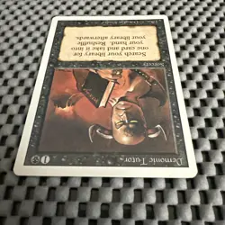 MTG Magic the Gathering Revised Edition Demonic Tutor EX Excellent condition - Image 2