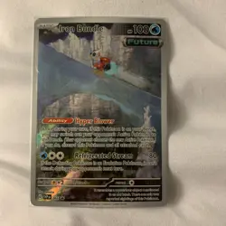 Pokemon TCG Iron Bundle066 Paradox Rift Black Star Promo Card - Image 1