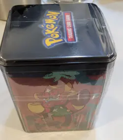 Pokemon TCG Stacking Tins Factory Sealed New 2026 3 Booster Packs, 2 Stkr sheets - Image 4