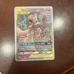 Mewtwo And Mew GX Tag Team Pokemon World Championships 2019 LP/NM - Image 1