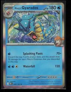 Misty's Gyarados 049/182 Pokemon Destined Rivals Rare Near Mint Holo - Image 1