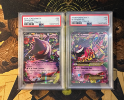 Pokemon Gengar EX 34 & M Gengar EX 35 Phantom Forces Sequential PSA 1 - Image 1