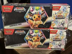 Pokemon Prismatic Evolutions Sam’s Club Surprise Box + Booster Bundle Lot of 2 - Image 1