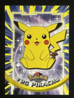Pokemon TCG | Pikachu | Topps TV Animation | 1999 Non Holo | Lightly Played - Image 1
