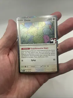 Ditto 132/165 Cosmos Holo Prize Pack Stamped Series 6 Pokemon TCG 151 Mew - Image 3