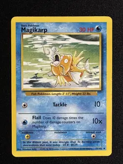 Pokemon TCG - Magikarp Base Set 35/102 - Unlimited Uncommon WOTC - LP 1999 - Image 1