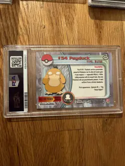 2000 Topps Chrome Pokemon T.V. #54 Psyduck Gem Mint PSA 10 - Image 3