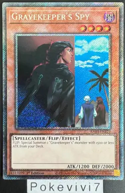 Carte YU-GI-OH! GRAVEKEEPER'S SPY RA03-EN121 PSR NEUF - Image 1