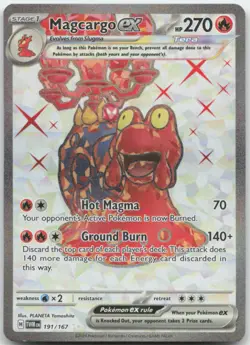 Magcargo ex 191/167 SV06: Twilight Masquerade Pokemon Card NM - Image 1