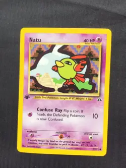 Pokemon Cards: 1st Edition Neo Discovery Common: Natu 59/75 - Image 1