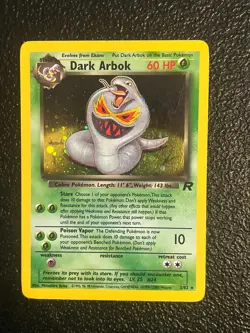 SEE PICTURES Dark Arbok 2/82 Rocket Set Holo WOTC Pokemon Card NM-MINT CONDITION - Image 1