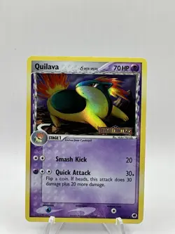 36/101 Quilava REVERSE HOLO EX Dragon Frontiers Pokemon Card NM - Image 1