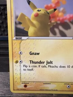 Pikachu 16/17 Pokemon TCG Card POP Series 2 Near Mint NM Common Yuka Morii - Image 4