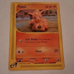 Pokemon Vulpix Expedition Base Set 136/165 Common 50HP English TCG Card - Image 1