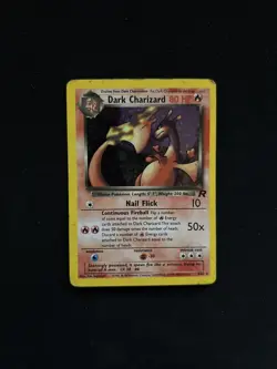 Dark Charizard Hollo Pokemon Card 4/82 Team Rocket 2000 Vintage Good Condition - Image 1