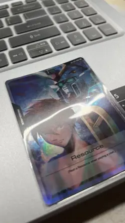 Gundam Card Game TCG Beta - English Promo Event - RP-001 Heero Yuy Resource Foil - Image 3