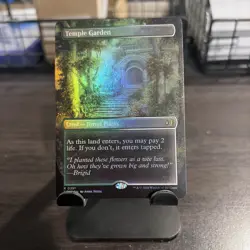 Temple Garden - Foil (Borderless) Lorwyn Eclipsed - Mtg - Image 1