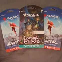 Wizards Magic: The Gathering Avatar Airbender Lorwyn Booster 3 Packs Foil - Image 1