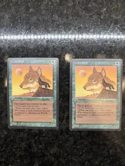 Magic the Gathering MTG Arabian Nights Wyluli Wolf - Image 1