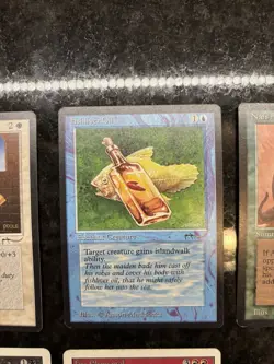 Arabian Nights MTG Piety, Nafs Asp, Fishliver Oil, Fire Elemental, Terror - Image 3