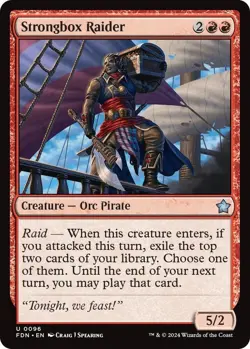 MTG Strongbox Raider - Foundations (FDN) NM #96 - Image 1