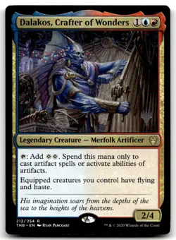 MTG Dalakos, Crafter of Wonders R Promo Pack: Theros Beyond Death 212 LP - Image 1