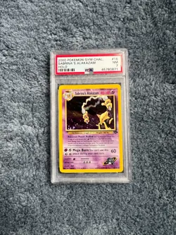 PSA 7 2000 Gym Challenge Sabrina's Alakazam 16/132 Holo Foil Pokemon - Image 1