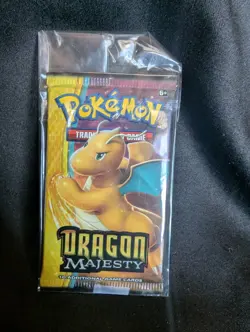 Pokemon Sun & Moon Dragon Majesty Booster Pack (Dragonite Art) Factory Sealed - Image 2
