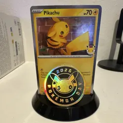Pokemon Pikachu 2026 Pokemon Day Promo Regular Basic 70HP Card - Image 1
