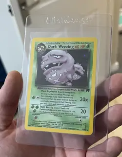 Dark Weezing 14/82 Holo Rare Team Rocket Pokemon Card WOTC NM - Image 3