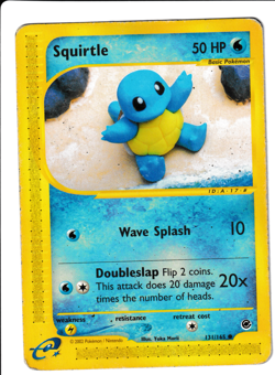 Squirtle 131/165 - Pokemon Expedition Common Non-Holo Moderately Played - Image 1
