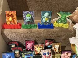 14 Complete Pokemon Power Cards Burger King 1999 Meowth Scyther Squirtle Porygon - Image 1