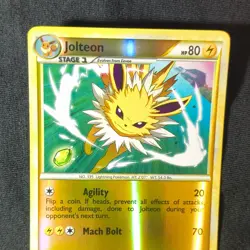 Pokemon Jolteon 45/95 Call of Legends Reverse Holo LP - Agility - Image 3