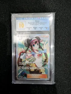 2019 Pokemon Rosa 067/049 SR Full Art Trainer Dream League CGC Pristine 10 - Image 1
